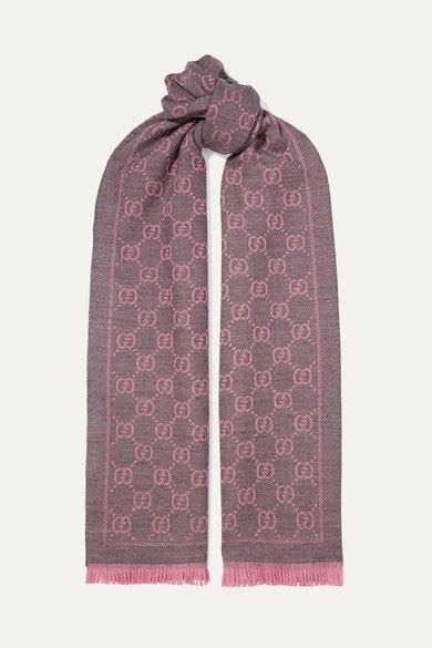 gucci sten reversible intarsia wool scarf